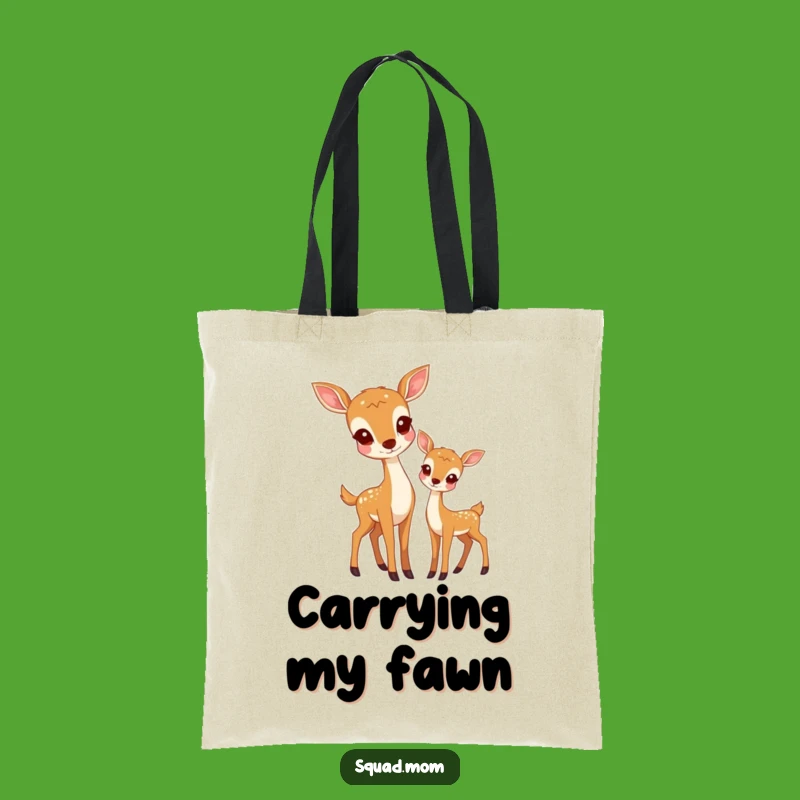 Funny Deer Mom Nature Tote Bag - Carry Your Love for the Wild - Great Funny Gift!
