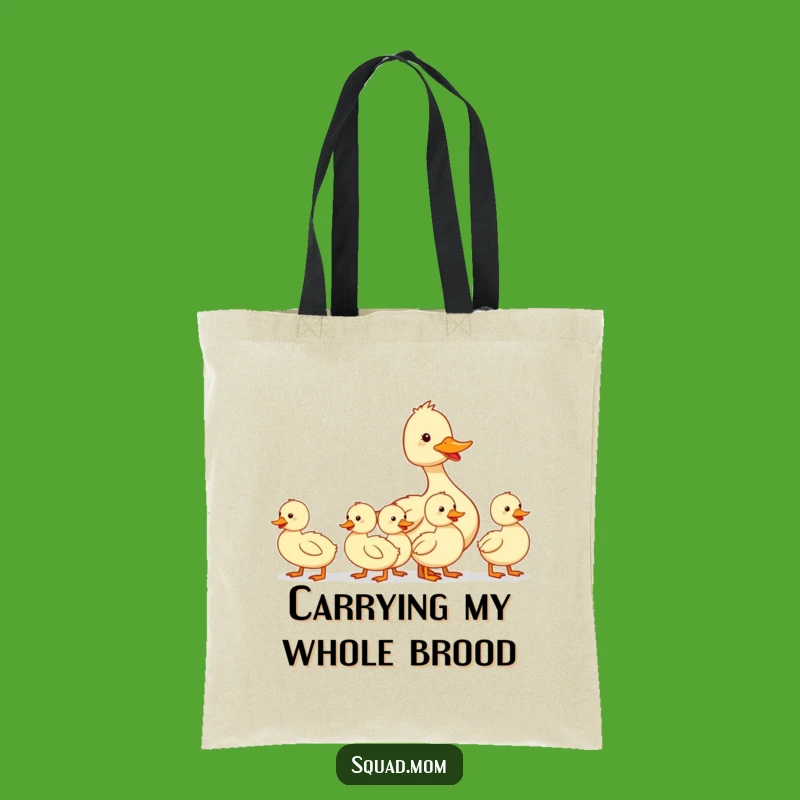 Funny Duck Mom Tote Bag - Durable & Cute Shopping Gift