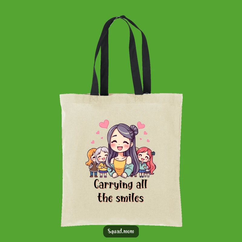 Funny Friendship Smile Tote Bag: Lighthearted Woman with Friends, Chic Hilarious Gift!