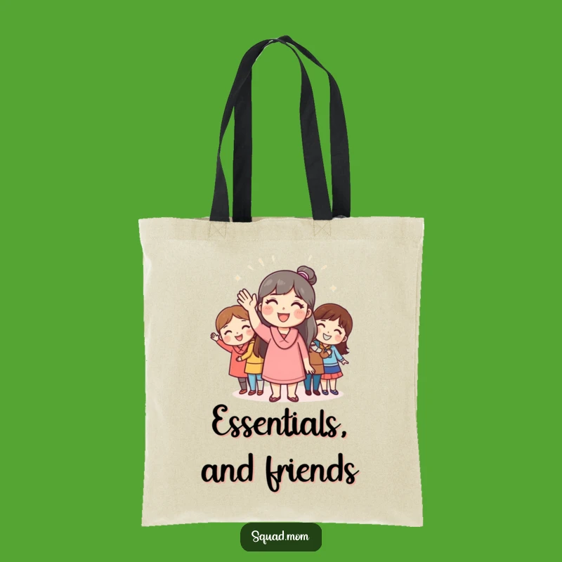 Funny Mom Friend Greeting Tote Bag - Chic and Hilarious Gift for Social Events
