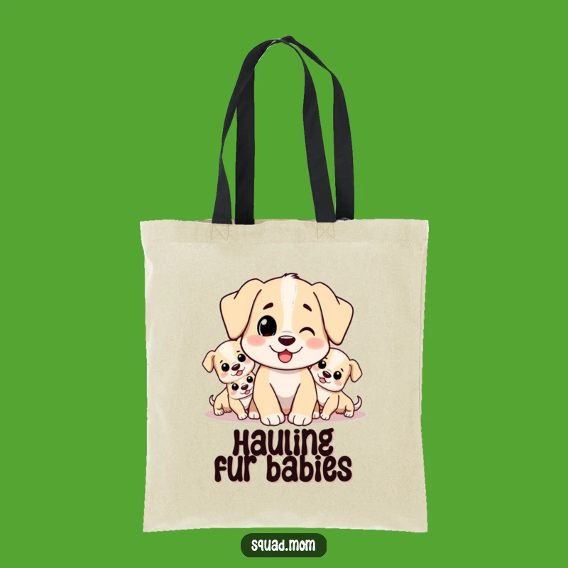 Funny Dog Mom Essentials Tote Bag - Carry Your Puppies & Pride - Great Funny Gift!