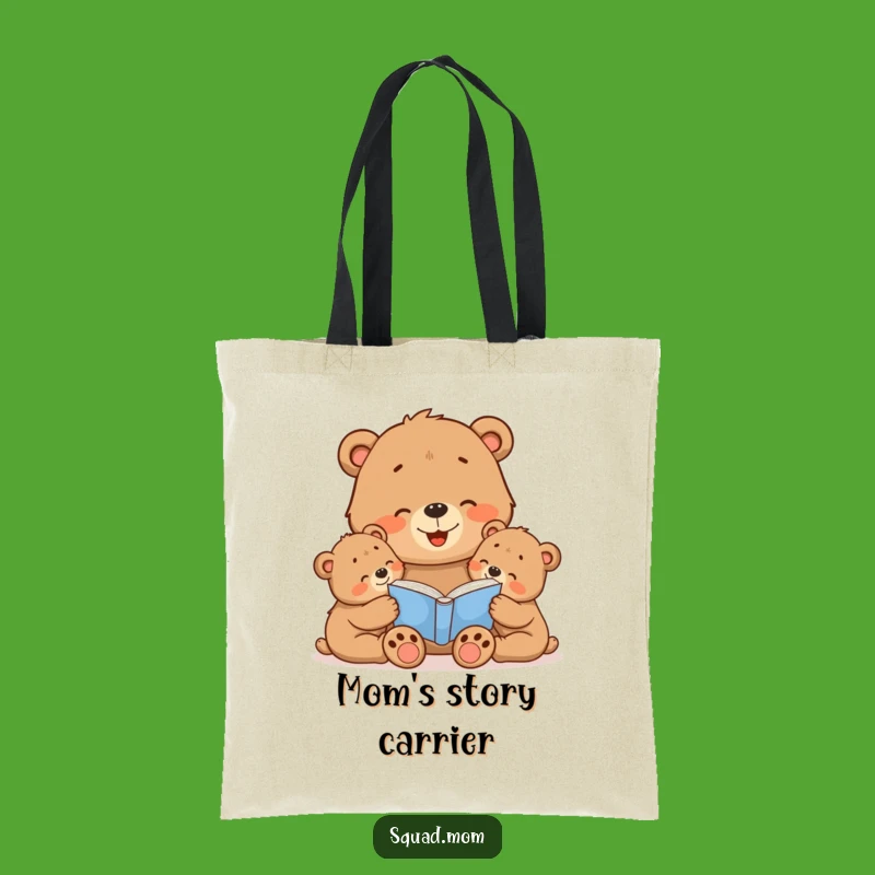 Funny Bear Mom Tote Bag: Carry Your Stories with Love