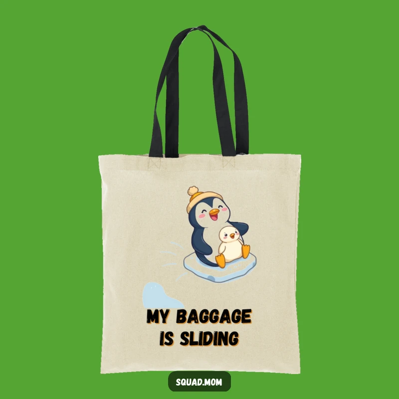Funny Penguin Mom & Chick Tote: Hilarious Icy Ride Bag for Everyday Fun